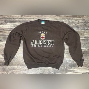 Champion Crewneck Sweatshirt - Brown Alpert Medical School - Women Med - Men Sm